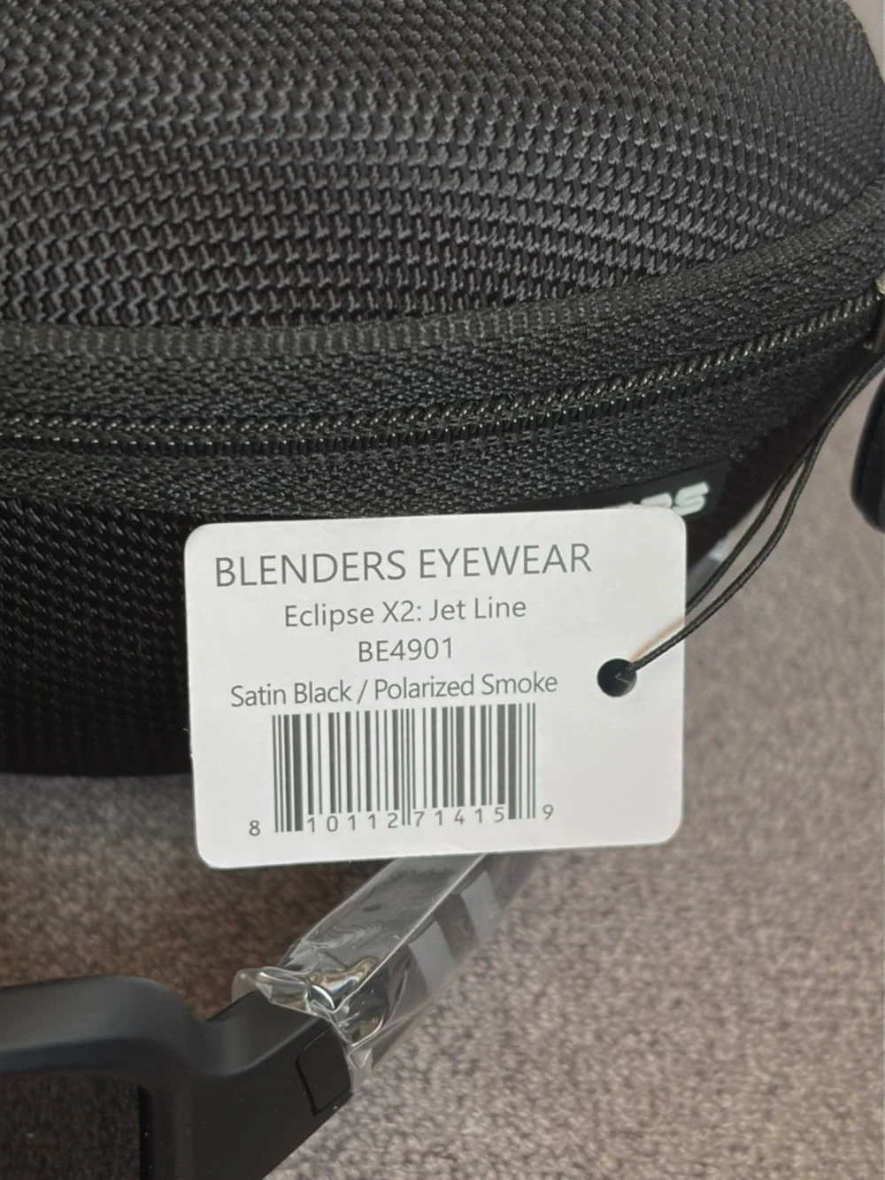 Blenders Black Shield-Style Eclipse X2 Jet line Glasses